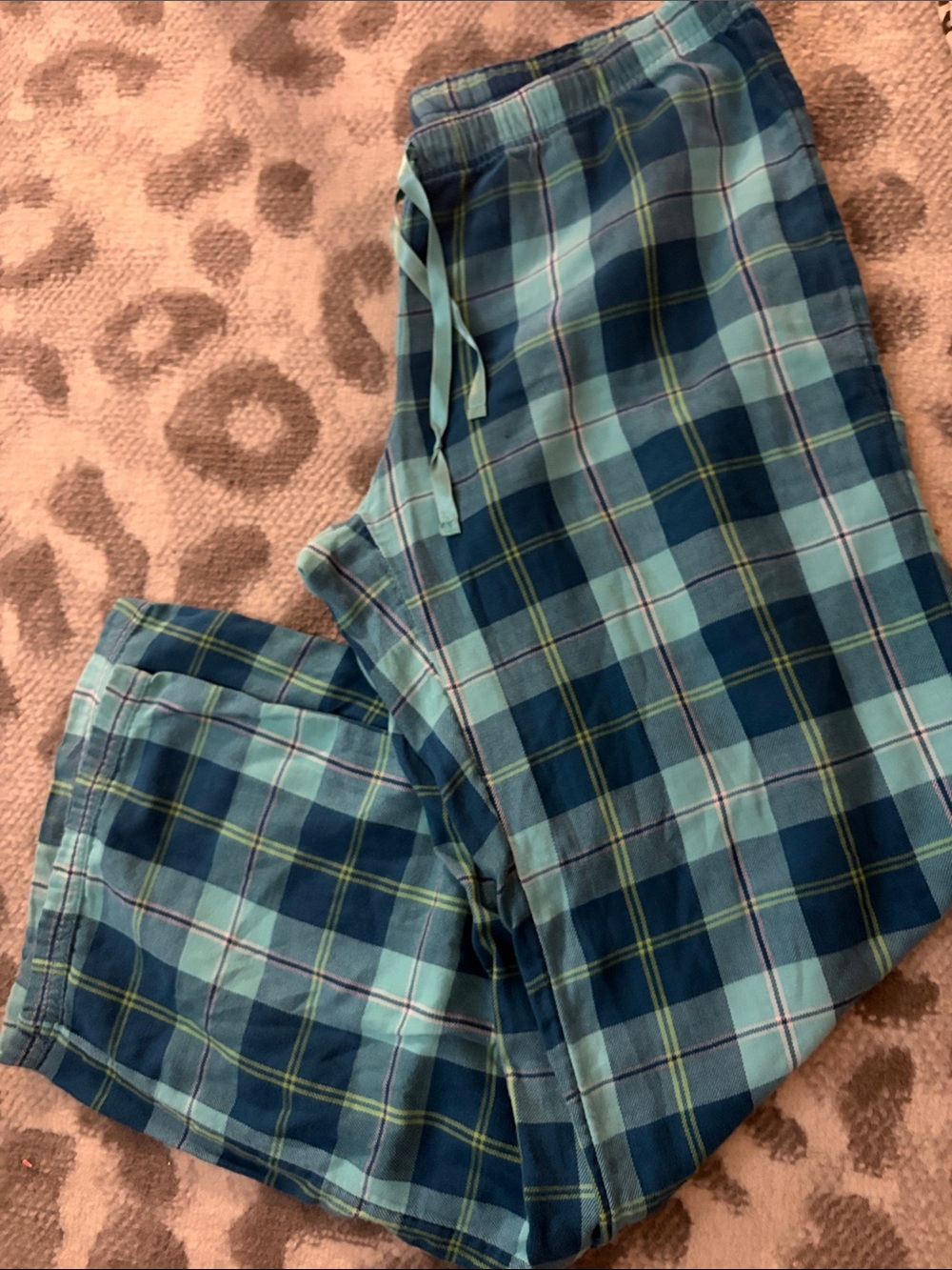 GAP Blue Plaid Flannel Pajama Pants